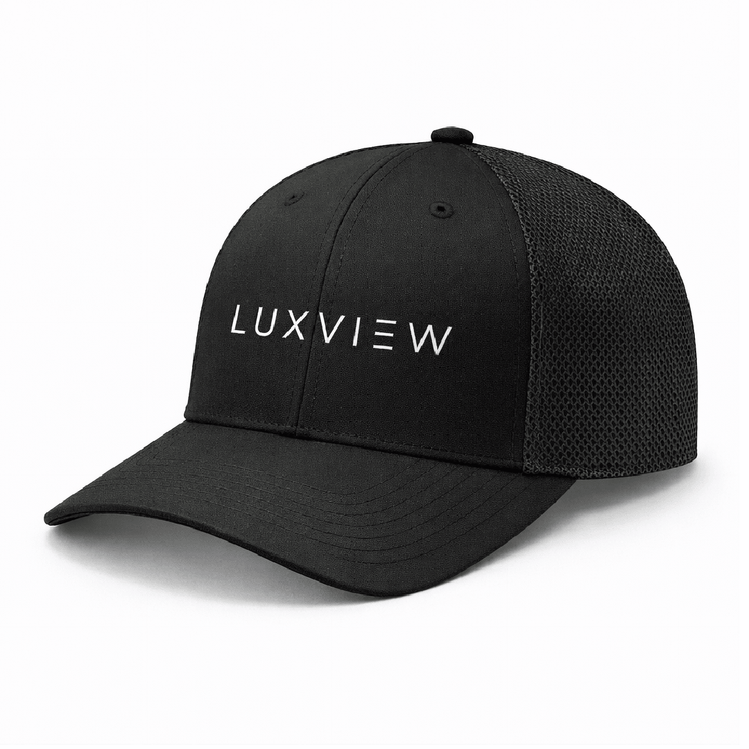 Black Curved Bill Hat